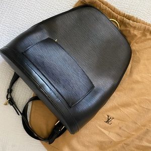 Louis Vuitton Black Epi Backpack